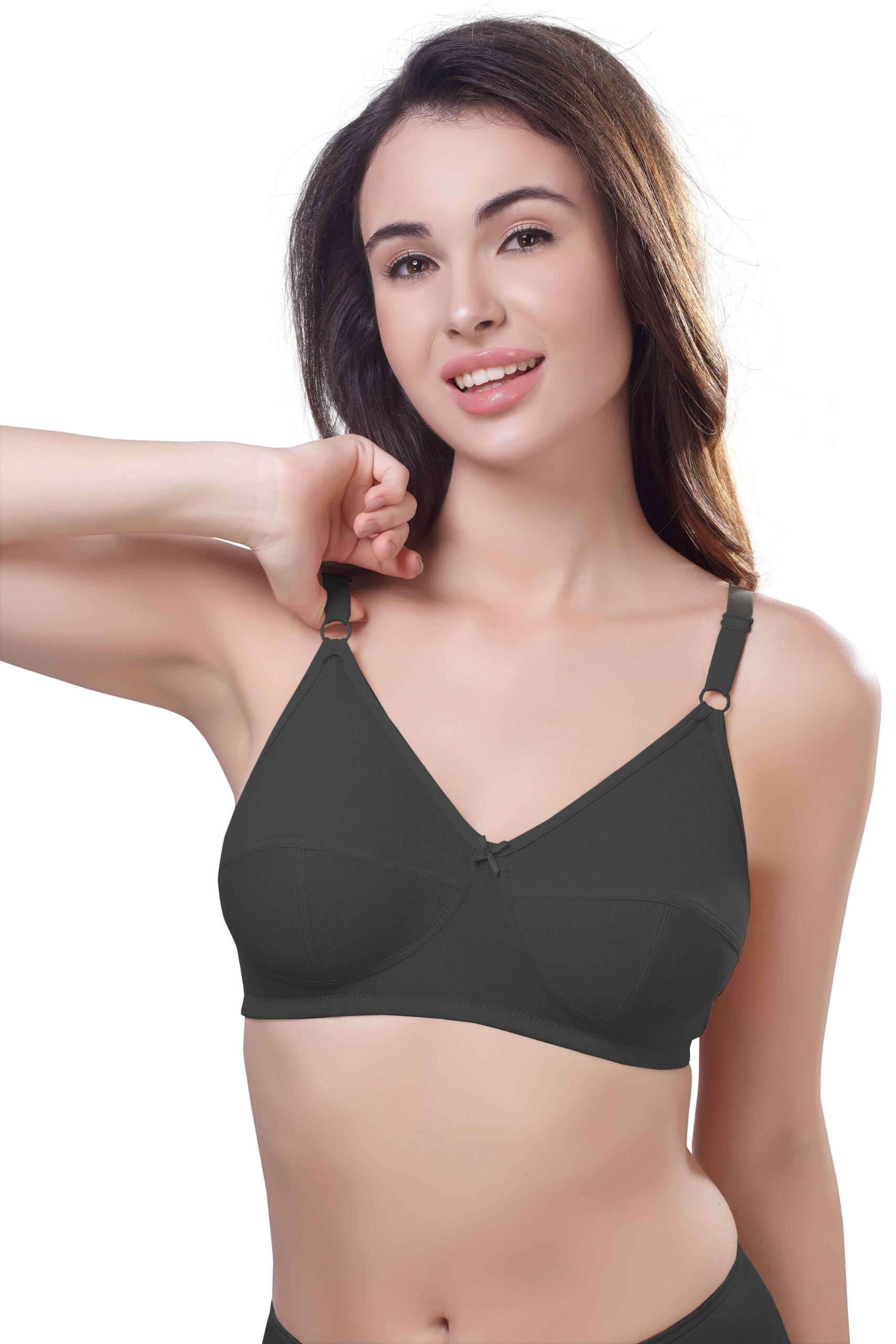 Wired Adjustable Cotton Knitted Fabric BRA (PONNIS Gold Touch)