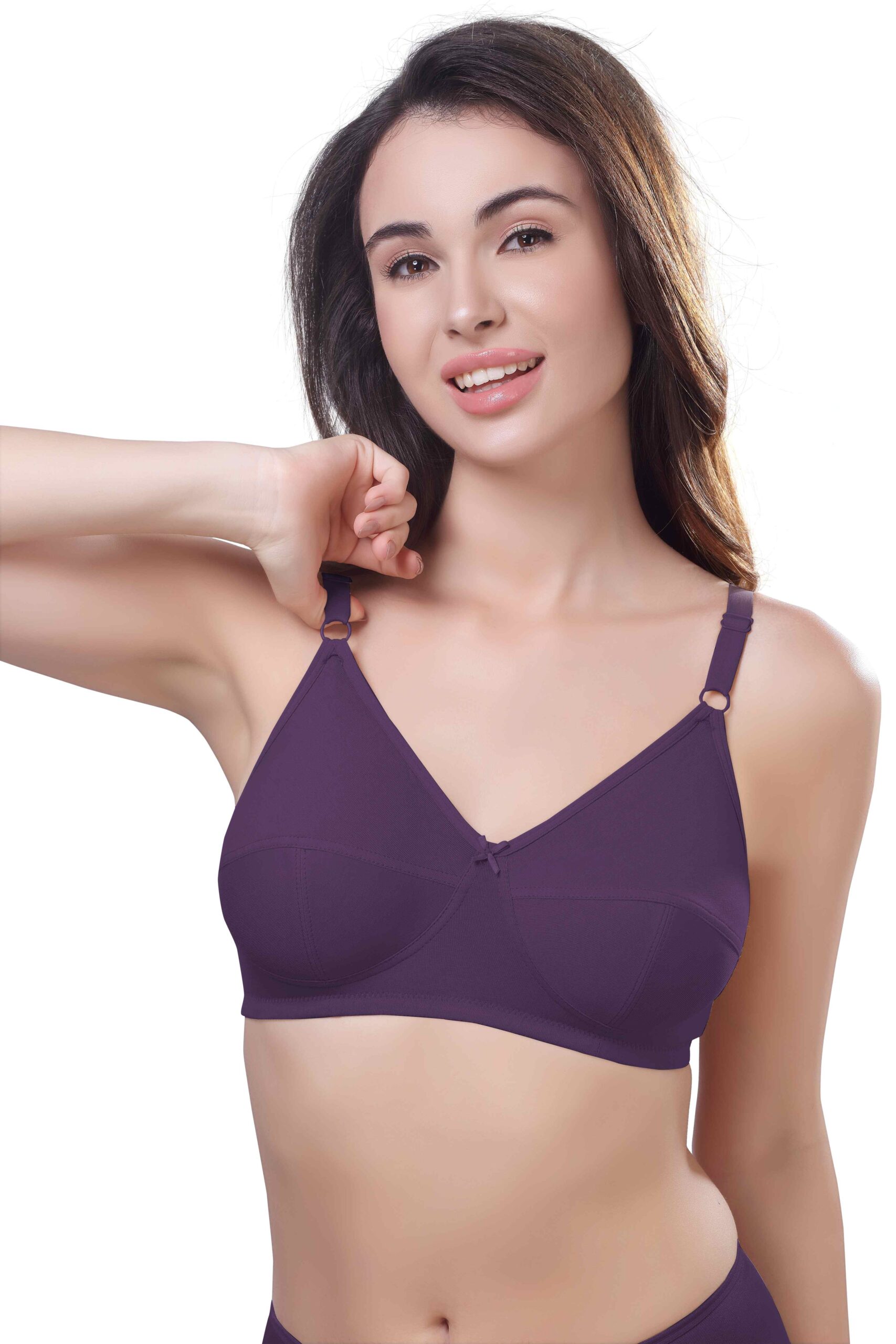 Wired Adjustable Cotton Knitted Fabric BRA (PONNIS Gold Touch)