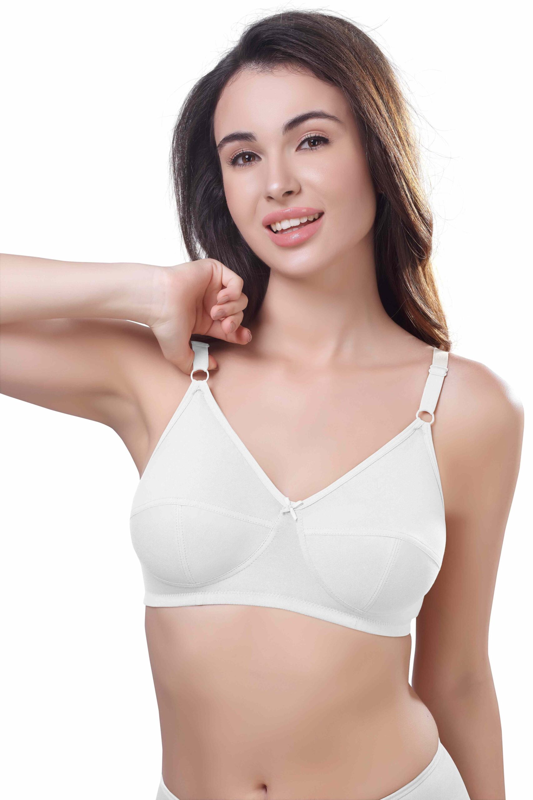 Wired Adjustable Cotton Knitted Fabric BRA (PONNIS Gold Touch)
