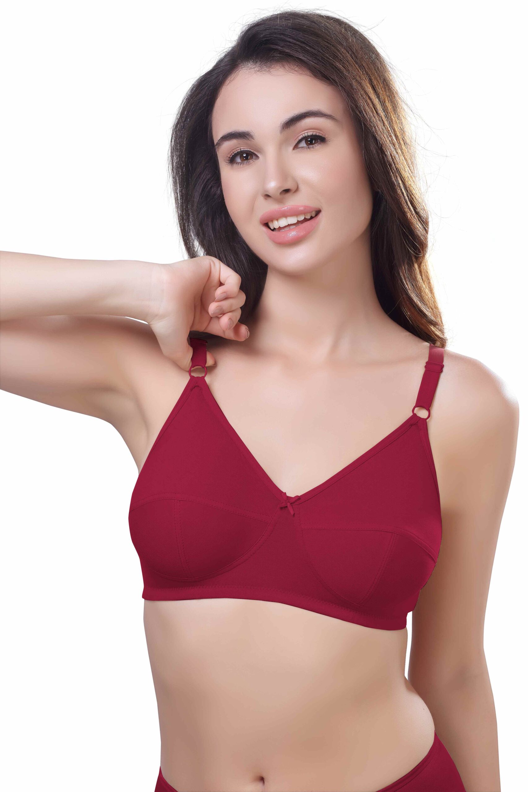 Wired Adjustable Cotton Knitted Fabric BRA (PONNIS Gold Touch)