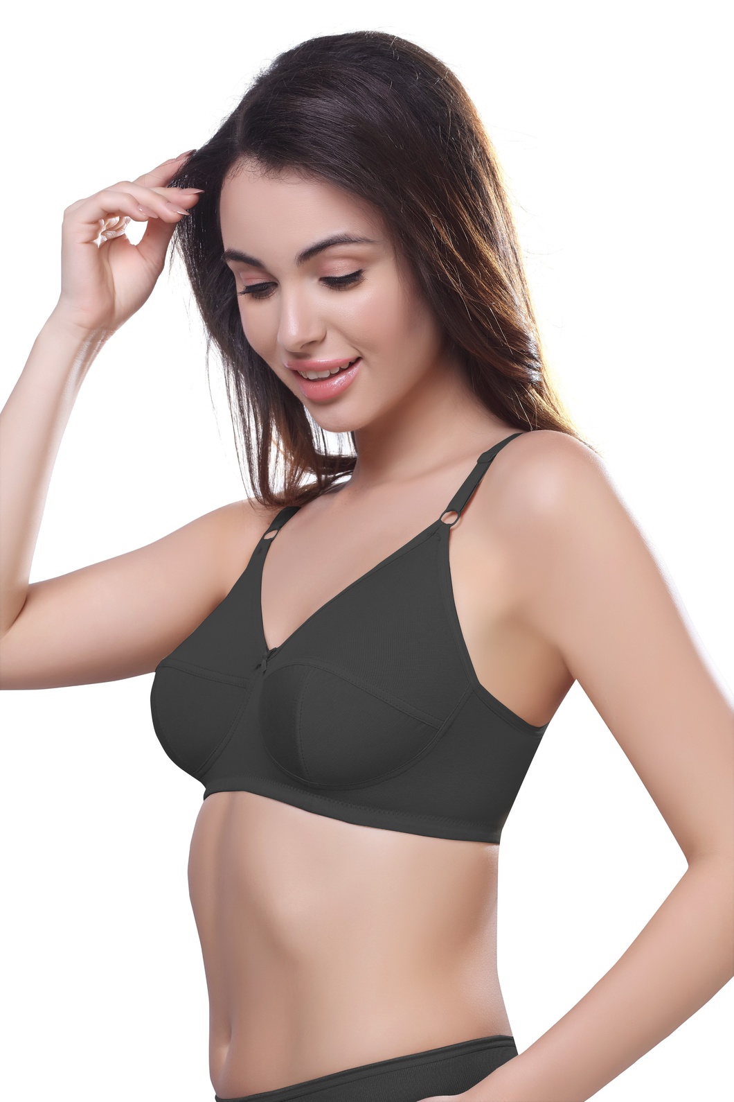 Wired Adjustable Cotton Knitted Fabric BRA (PONNIS Gold Touch) - Image 2