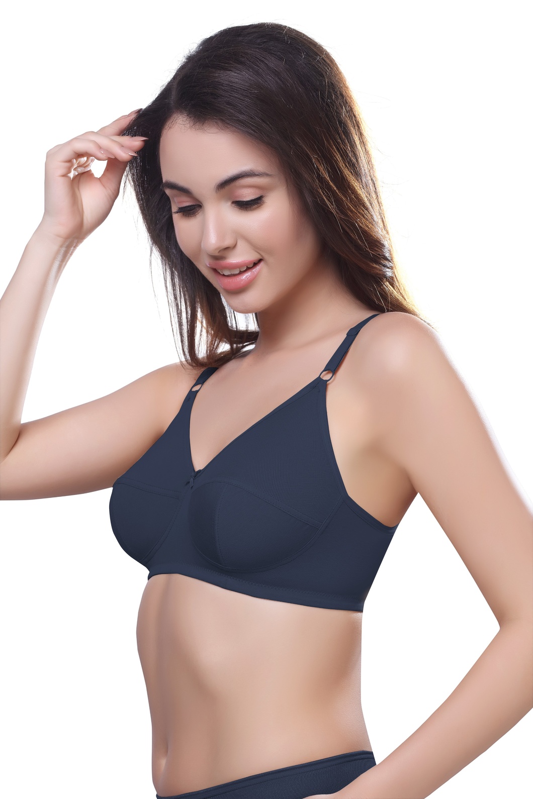 Wired Adjustable Cotton Knitted Fabric BRA (PONNIS Gold Touch) - Image 2