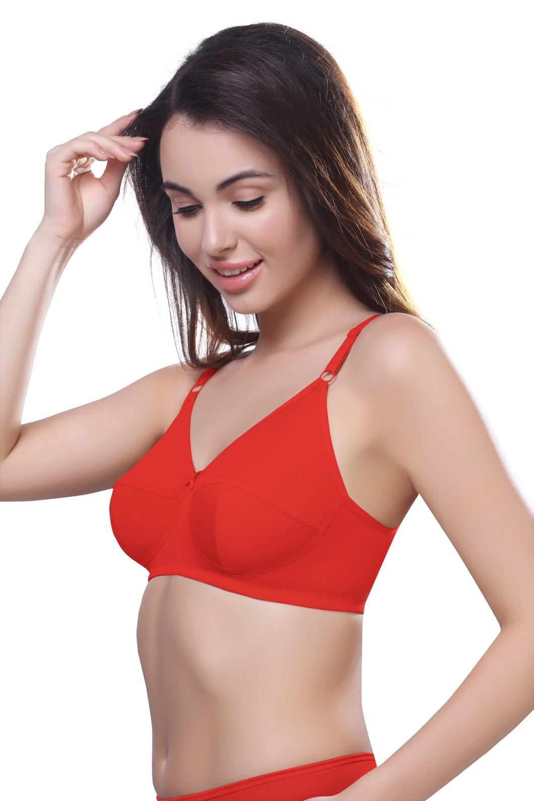 Wired Adjustable Cotton Knitted Fabric BRA (PONNIS Gold Touch) - Image 2