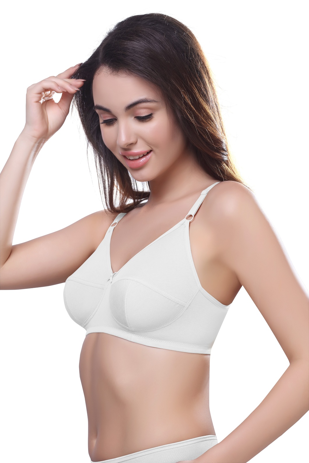 Wired Adjustable Cotton Knitted Fabric BRA (PONNIS Gold Touch) - Image 2