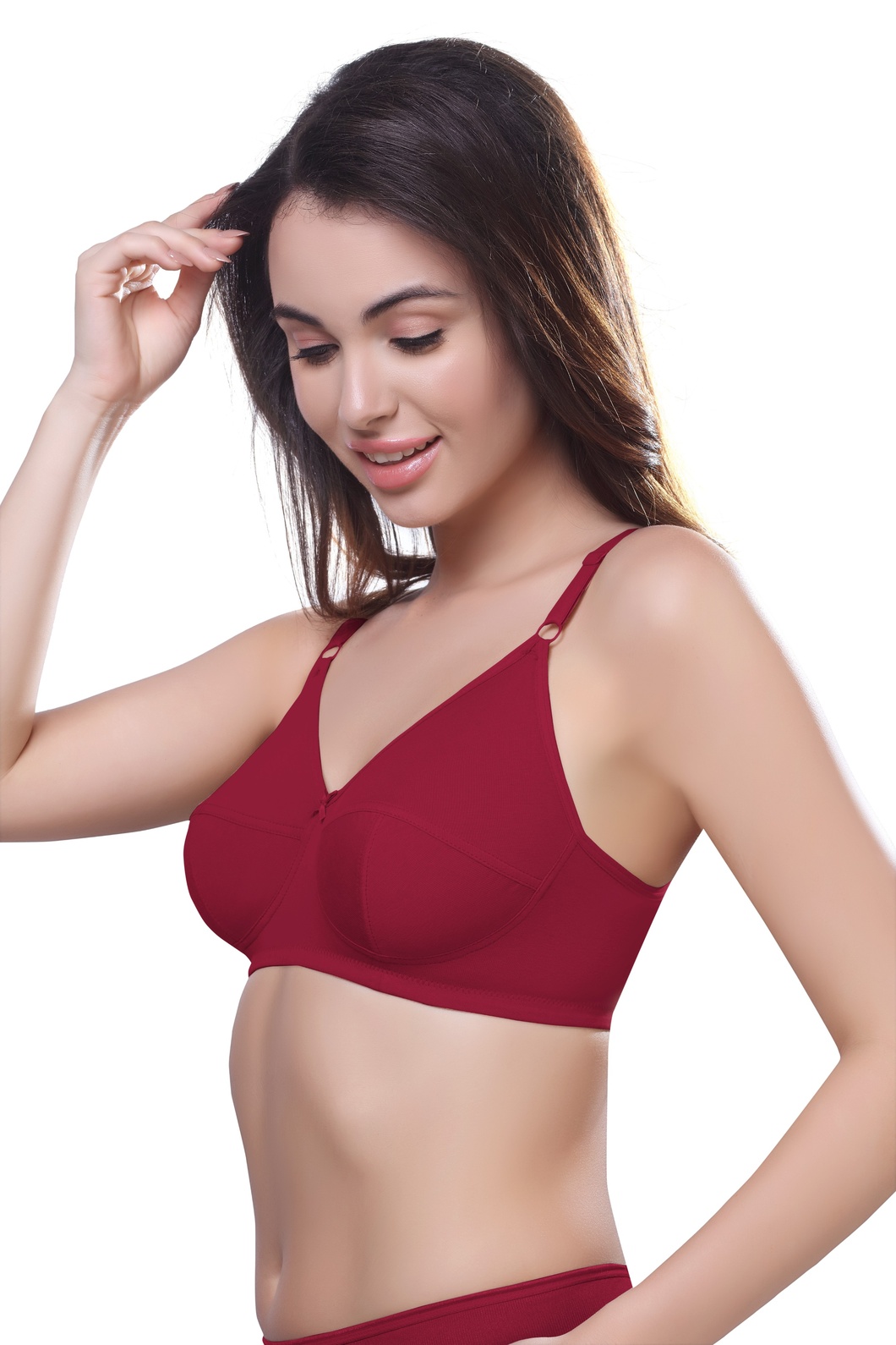 Wired Adjustable Cotton Knitted Fabric BRA (PONNIS Gold Touch) - Image 2