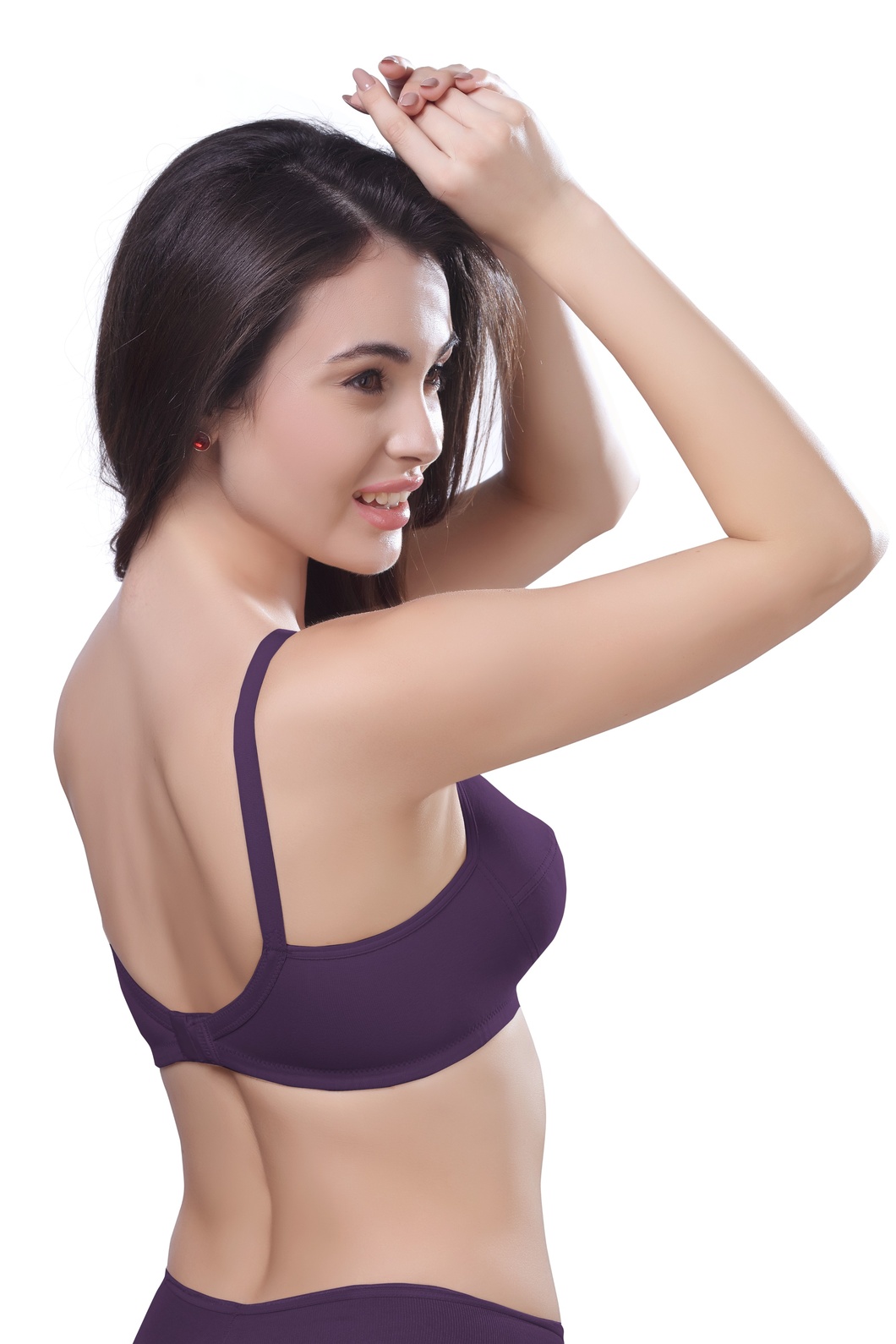 Wired Adjustable Cotton Knitted Fabric BRA (PONNIS Gold Touch) - Image 4