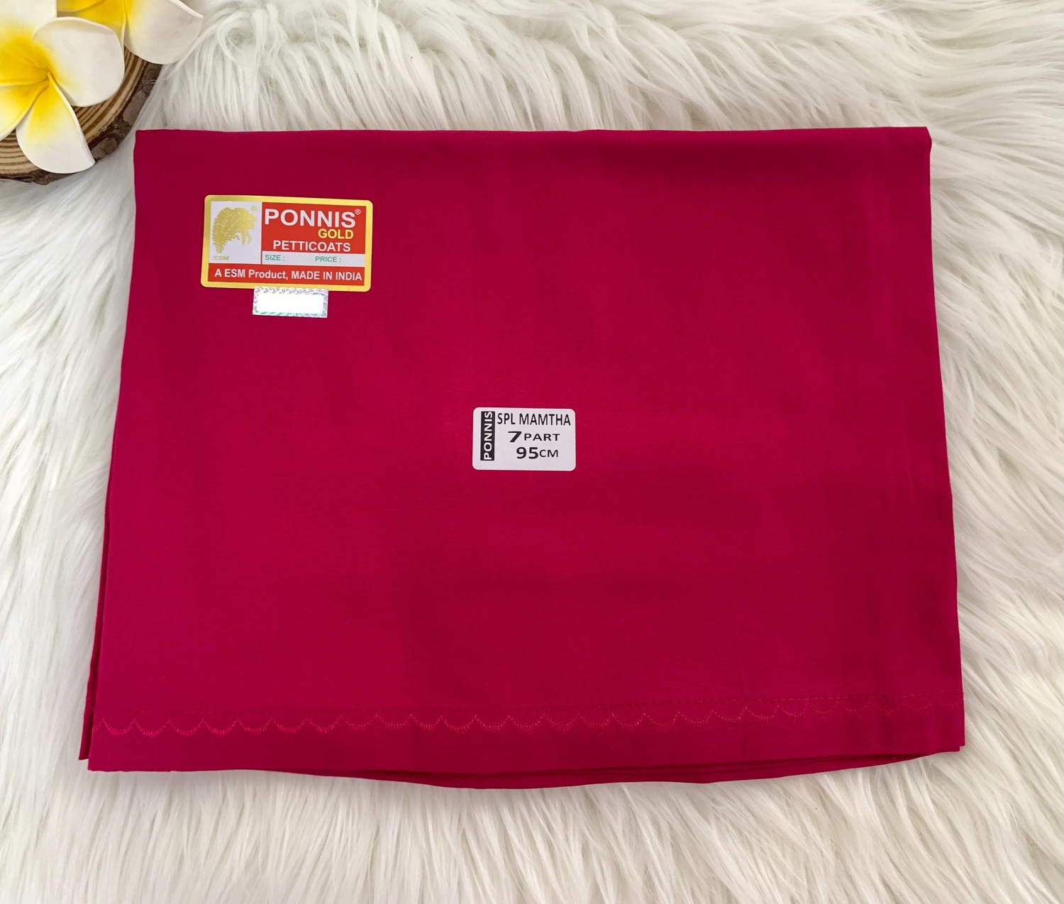 Premium Cotton Saree Inskirts in Popular Colors | Ponnis