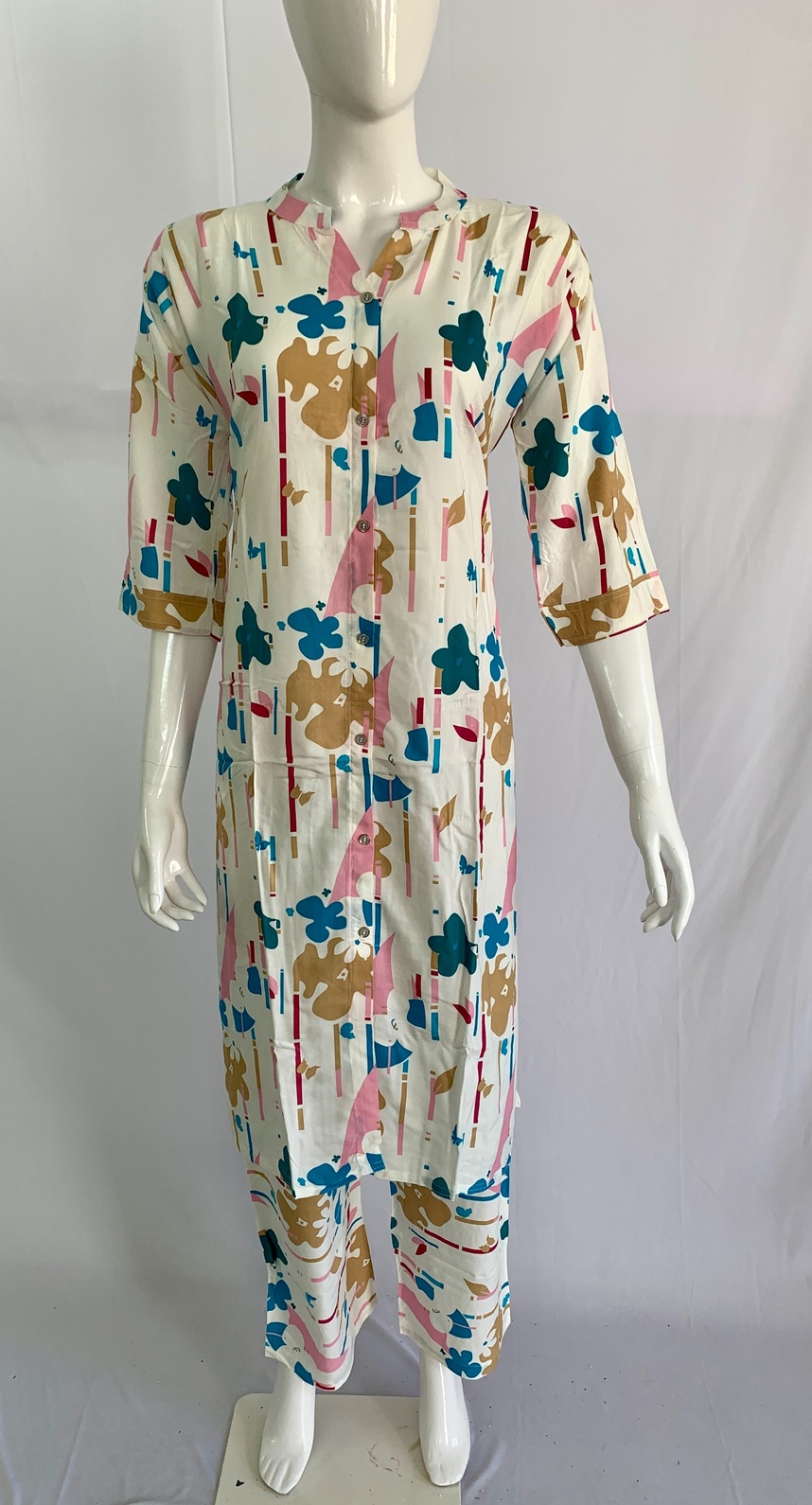 PONNIS Premium Rayon 2Pcs Co-Ord Set Detailing Printed Design/232 - Image 2