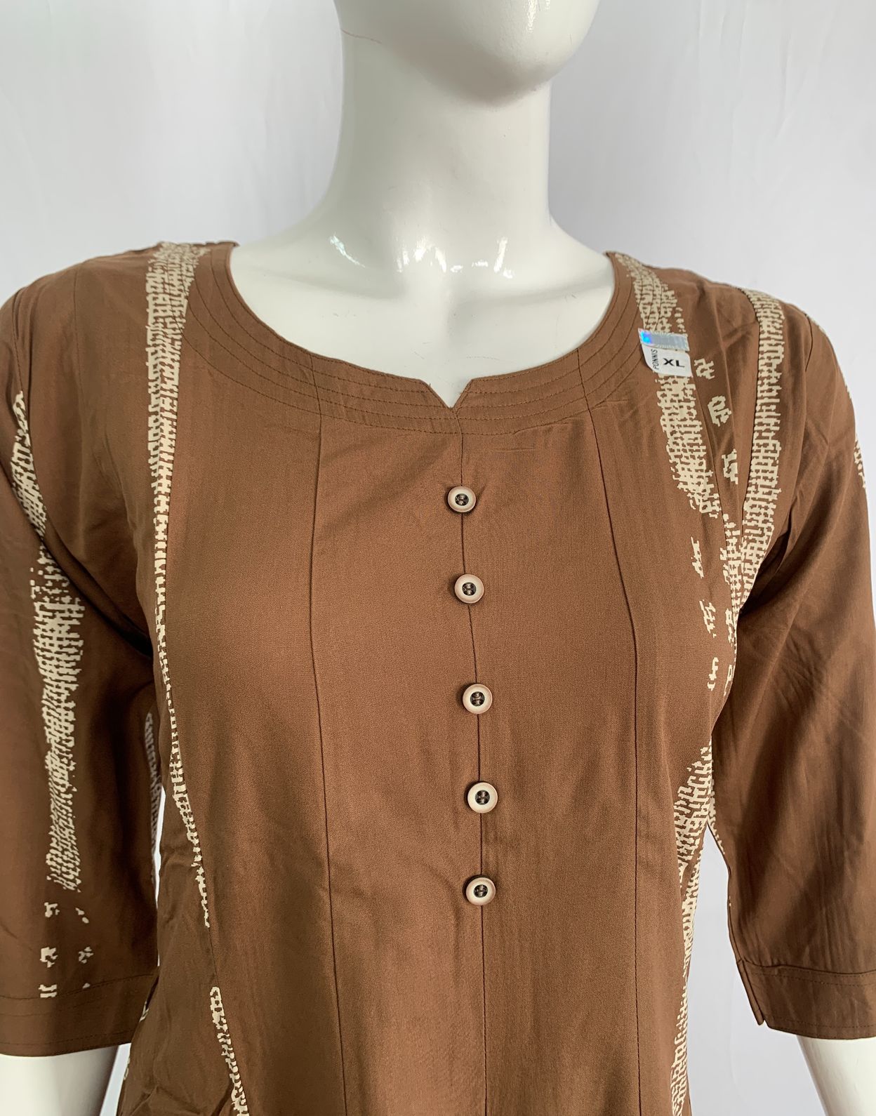 PONNIS Premium Anarkali Rayon Kurta for Women with 3/4 Sleeves | ANAR RP TOPS/658 - Image 2