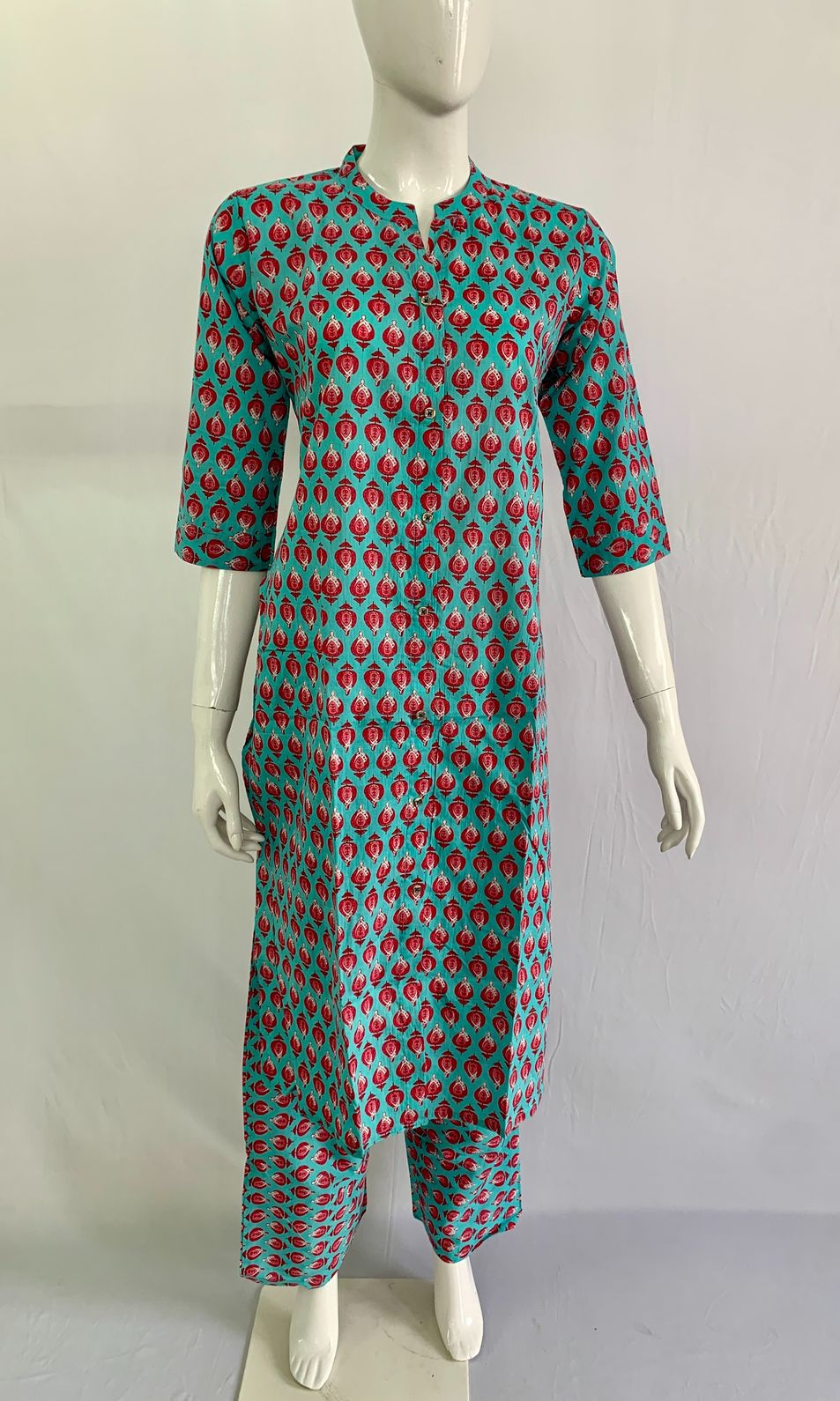 PONNIS Premium 2Pcs Co-Ord Set Cotton Kurtis with Bottom/805 - Image 3