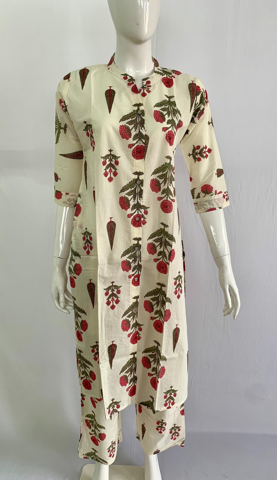 PONNIS Premium 2Pcs Co-Ord Set Cotton Kurtis with Bottom/806 - Image 2
