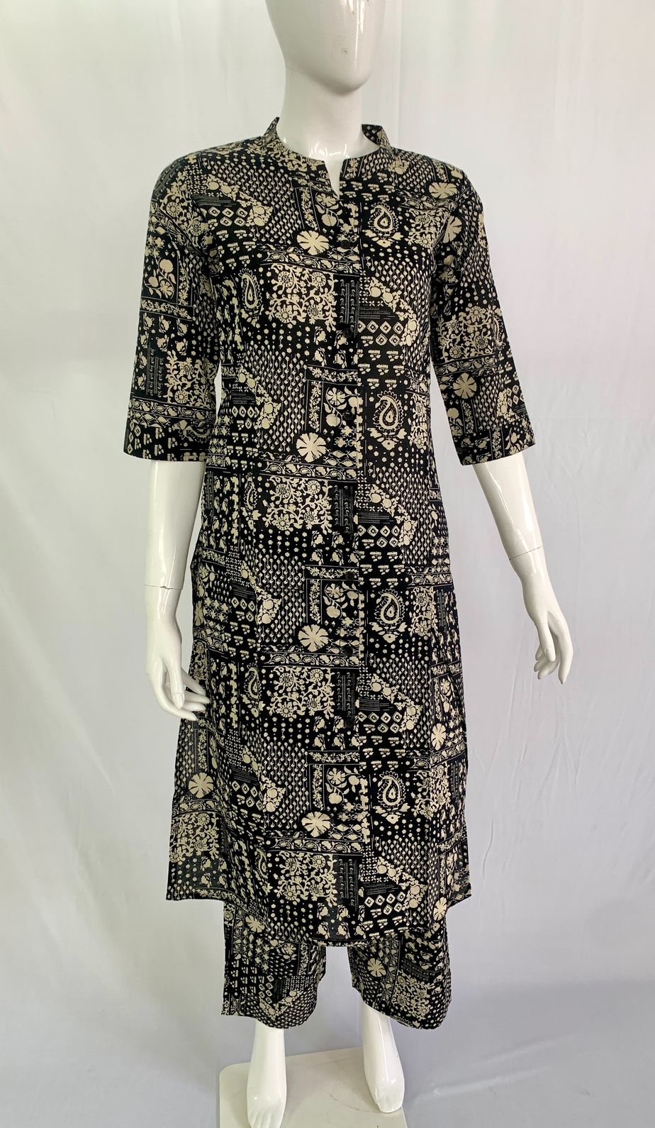PONNIS Premium 2Pcs Co-Ord Set Cotton Kurtis with Bottom/819 - Image 2