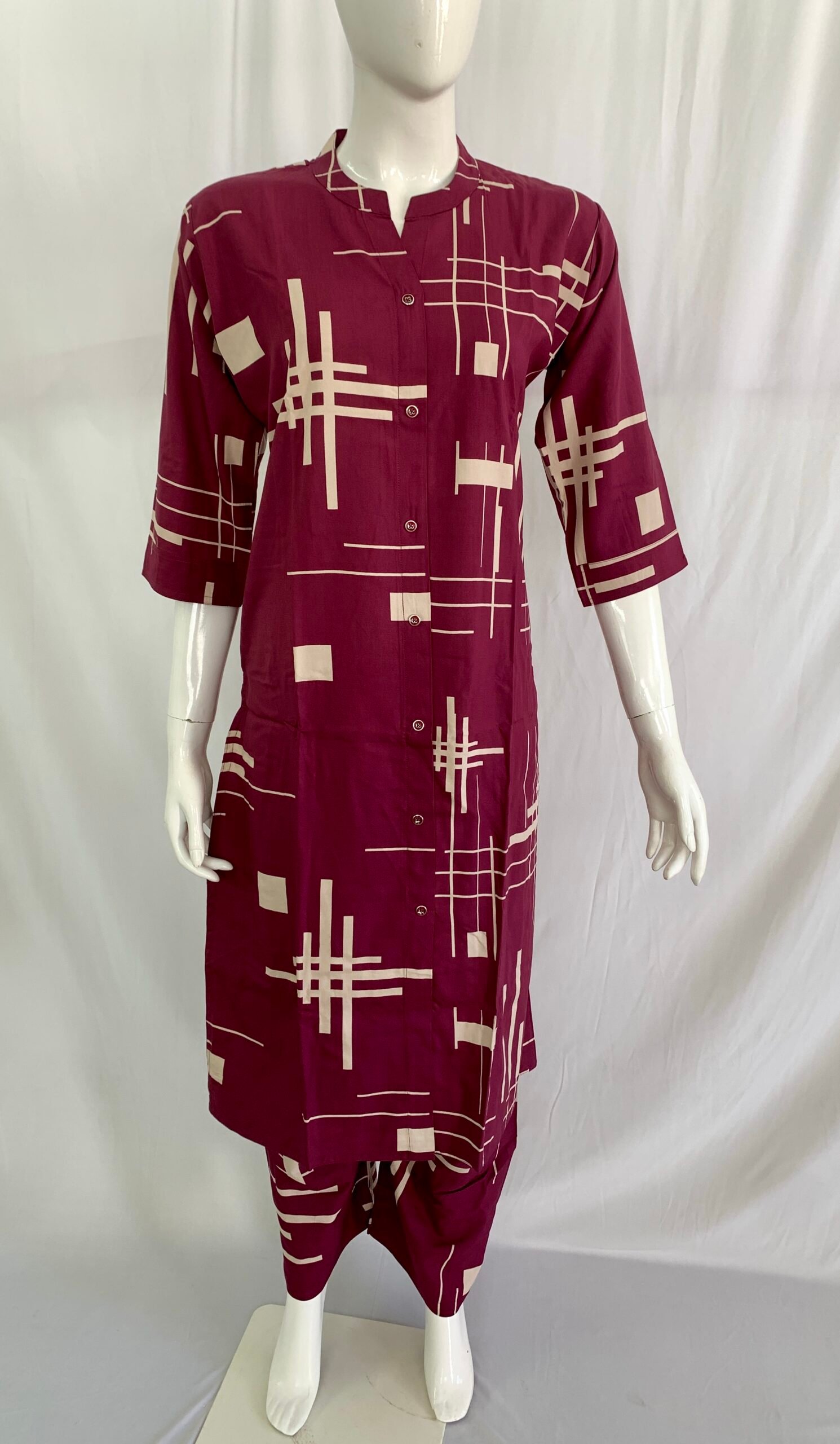 PONNIS Premium 2Pcs Co-Ord Set Rayon Kurtis with Bottom/833 - Image 2